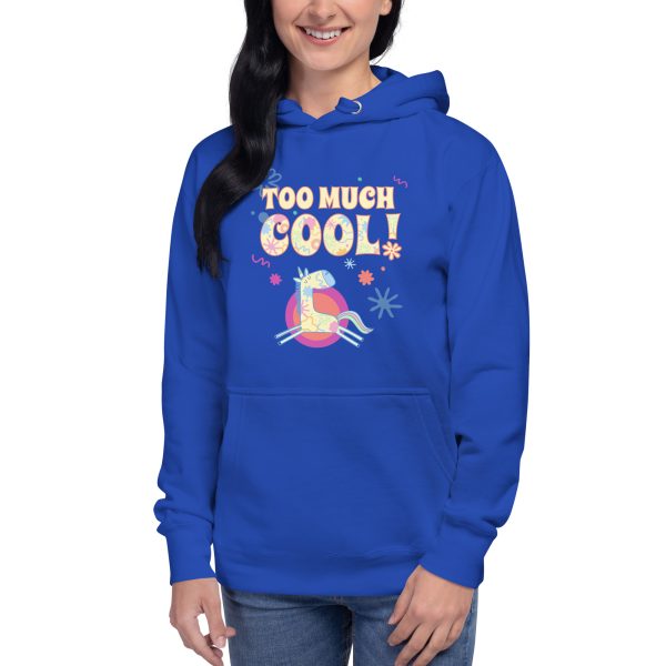 Sudadera con capucha unisex "Too much cool!"