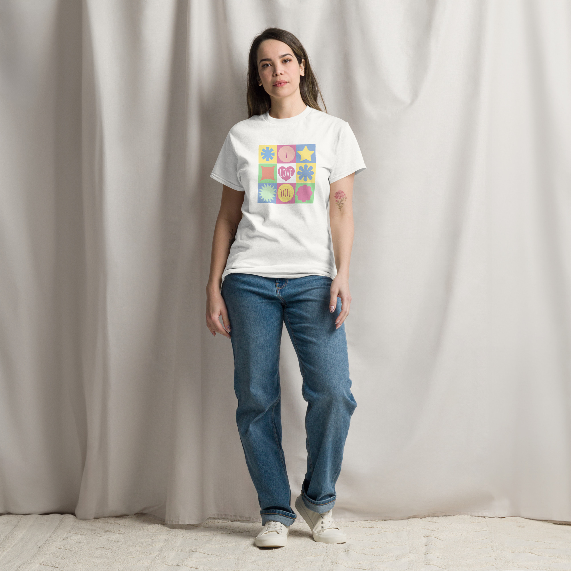 Camiseta unisex "I love you"