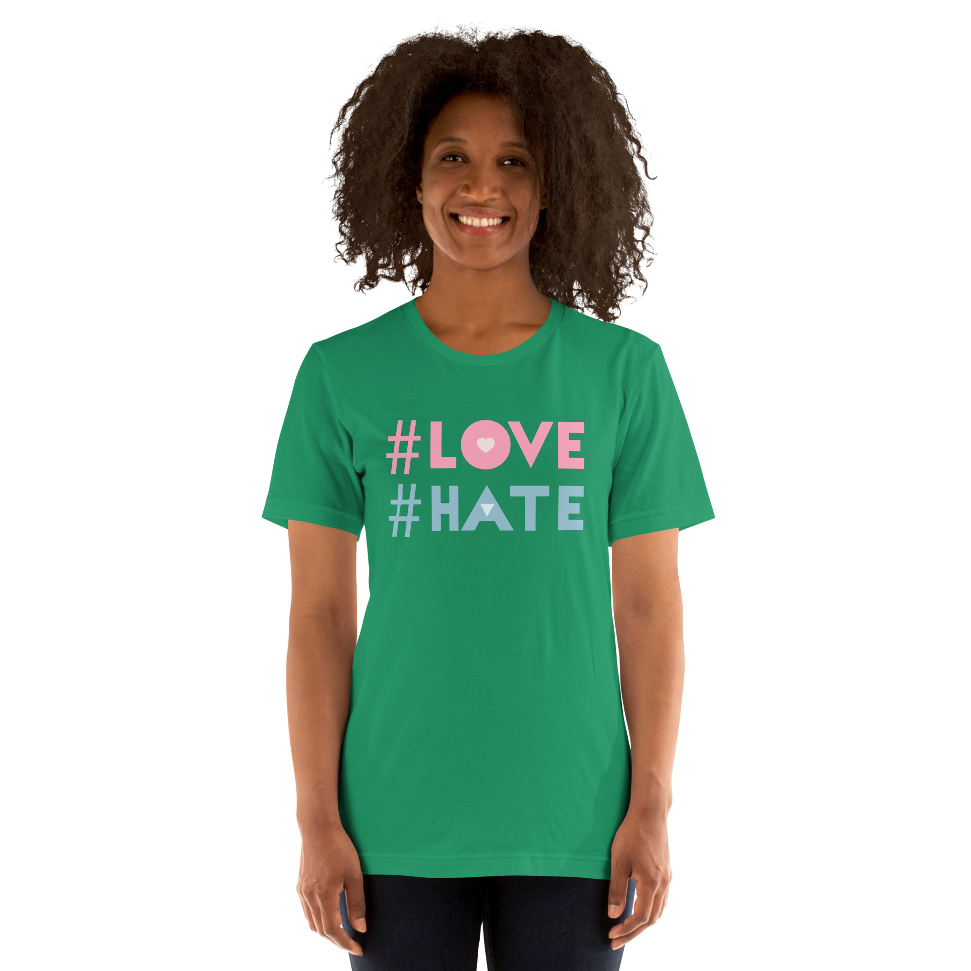 Camiseta unisex "Love/Hate" - Imagen 3