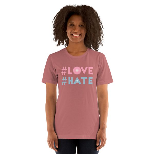 Camiseta unisex "Love/Hate"