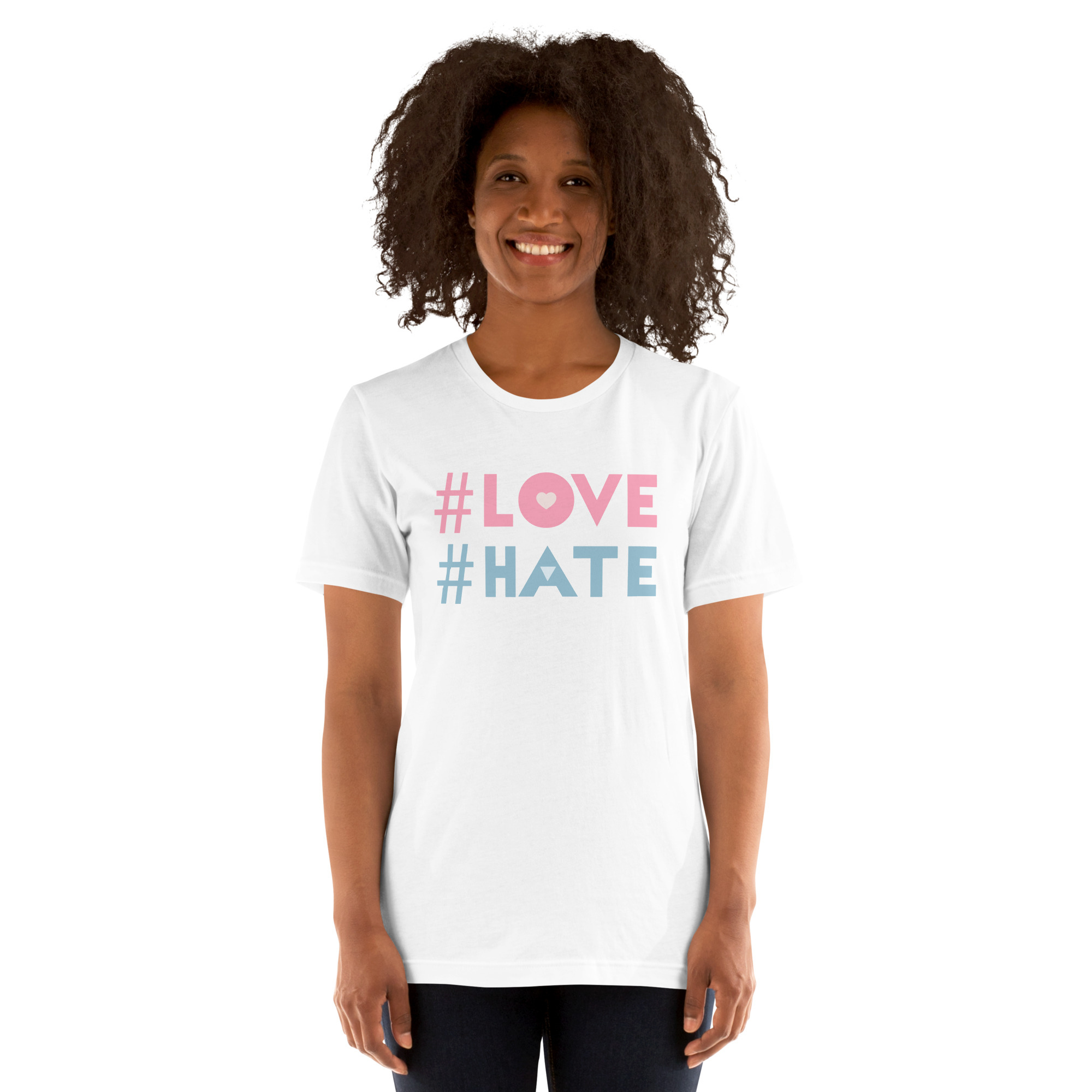 Camiseta unisex "Love/Hate" - Imagen 4