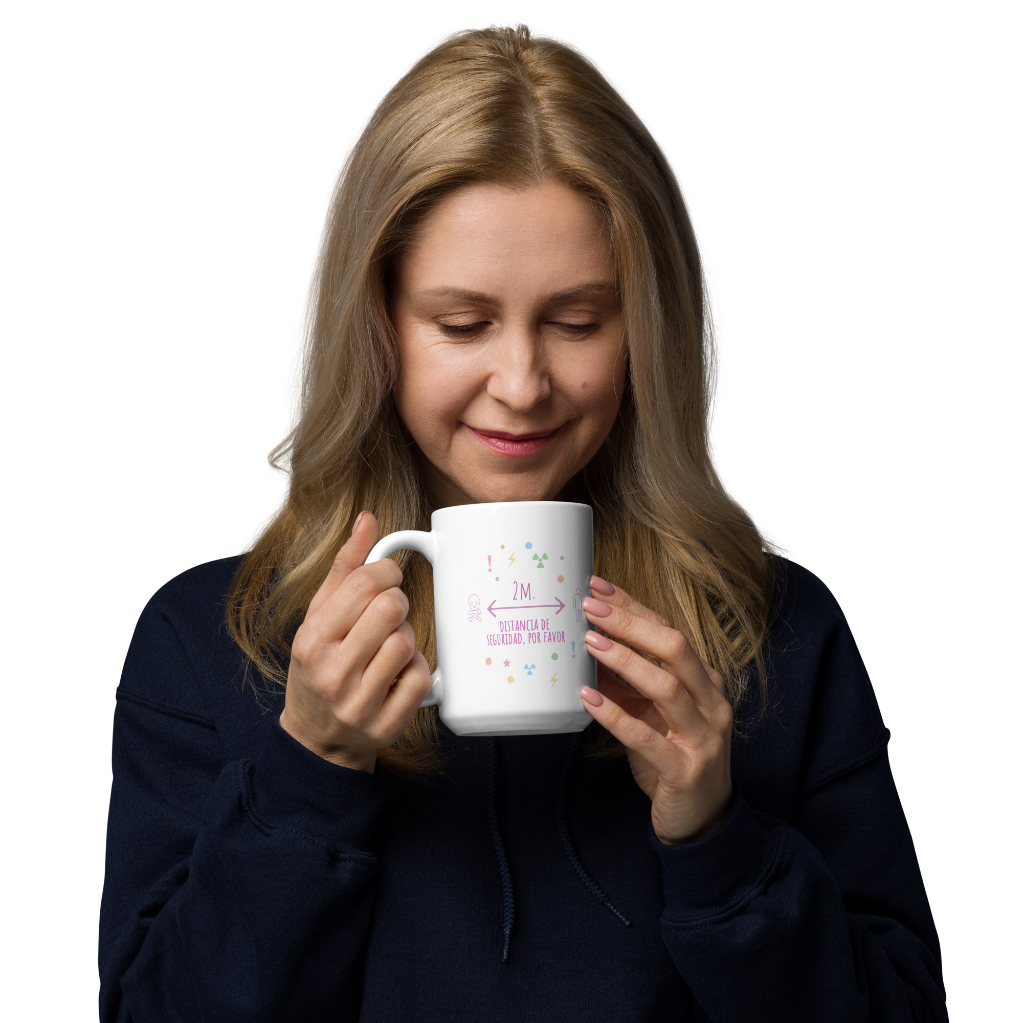 Taza blanca "Modo Tóxico" - Imagen 2