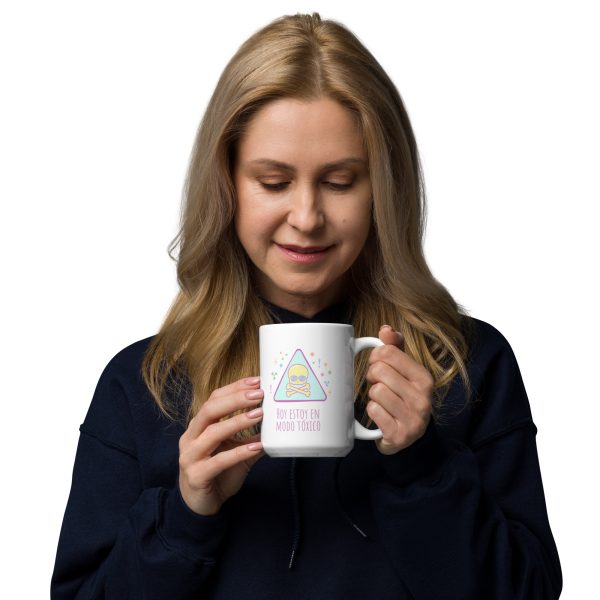 Taza blanca "Modo Tóxico"
