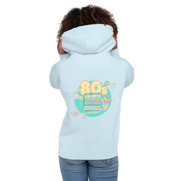 Sudadera con capucha unisex "Back to the 80s"