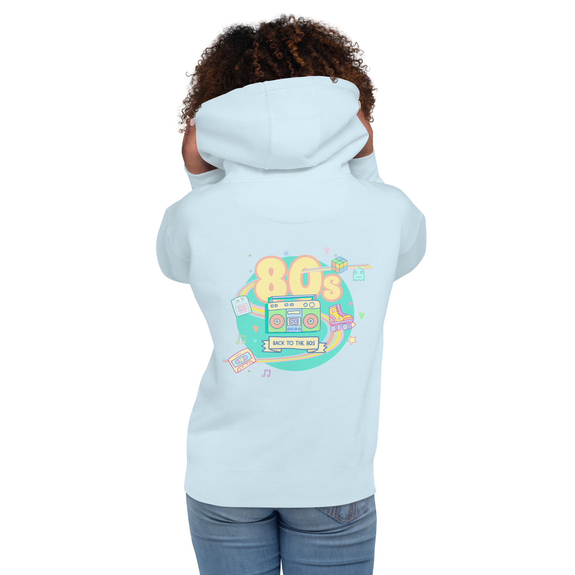 Sudadera con capucha unisex "Back to the 80s"