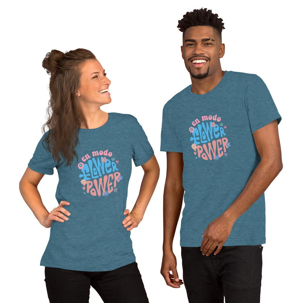 Camiseta unisex "Modo Flower Power" - Imagen 6
