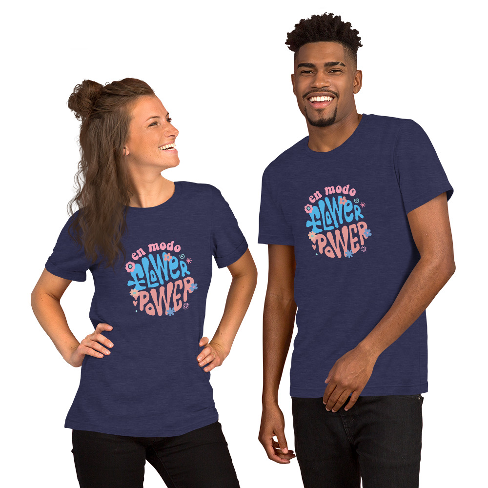 Camiseta unisex "Modo Flower Power" - Imagen 3