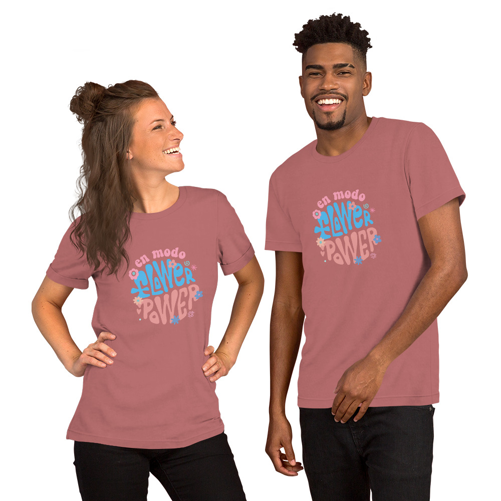 Camiseta unisex "Modo Flower Power" - Imagen 9