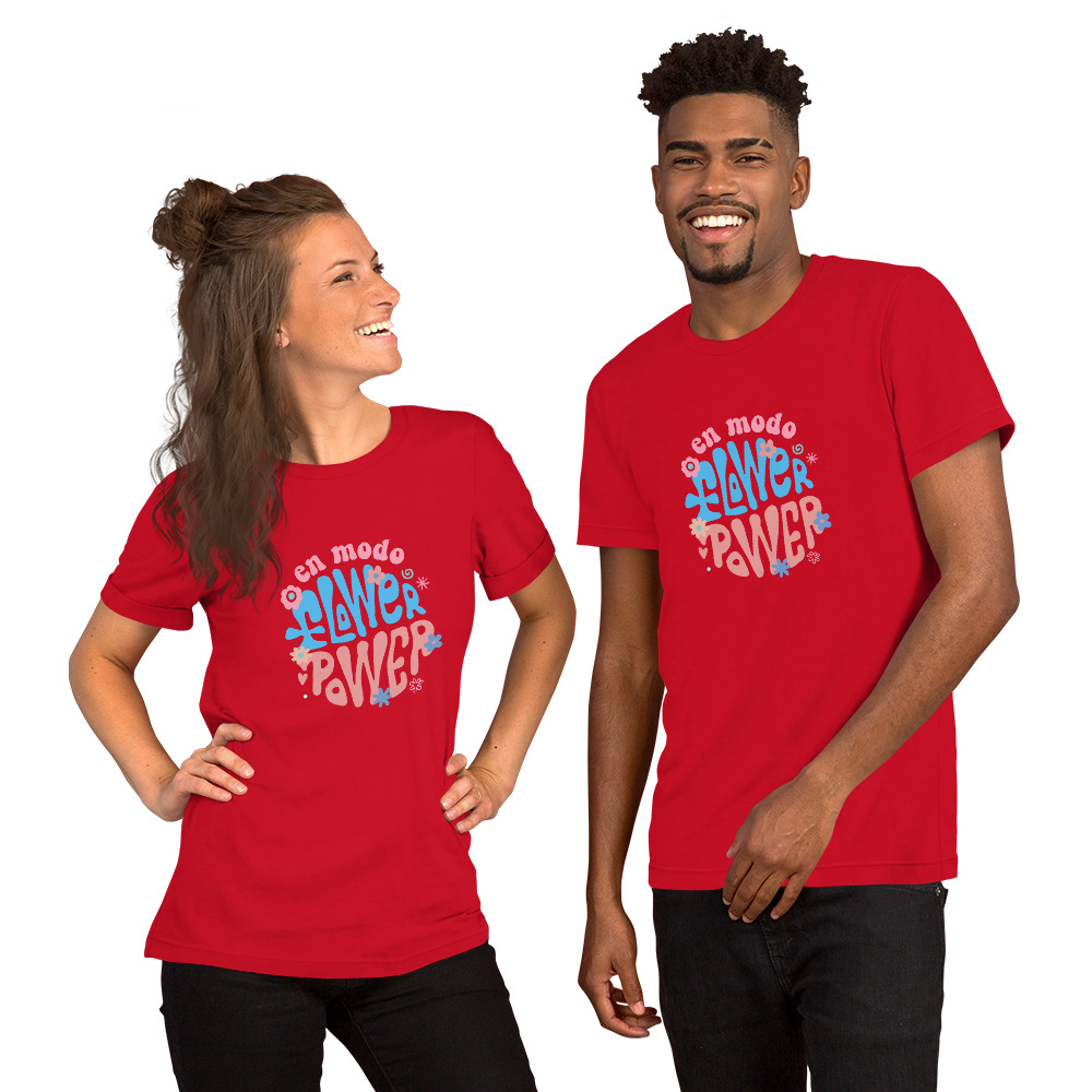 Camiseta unisex "Modo Flower Power" - Imagen 4